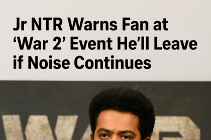 Jr NTR ने ‘War 2’ इवेंट में फैन को दी सख्त नसीहत, धमकी दी इवेंट छोड़ने की
